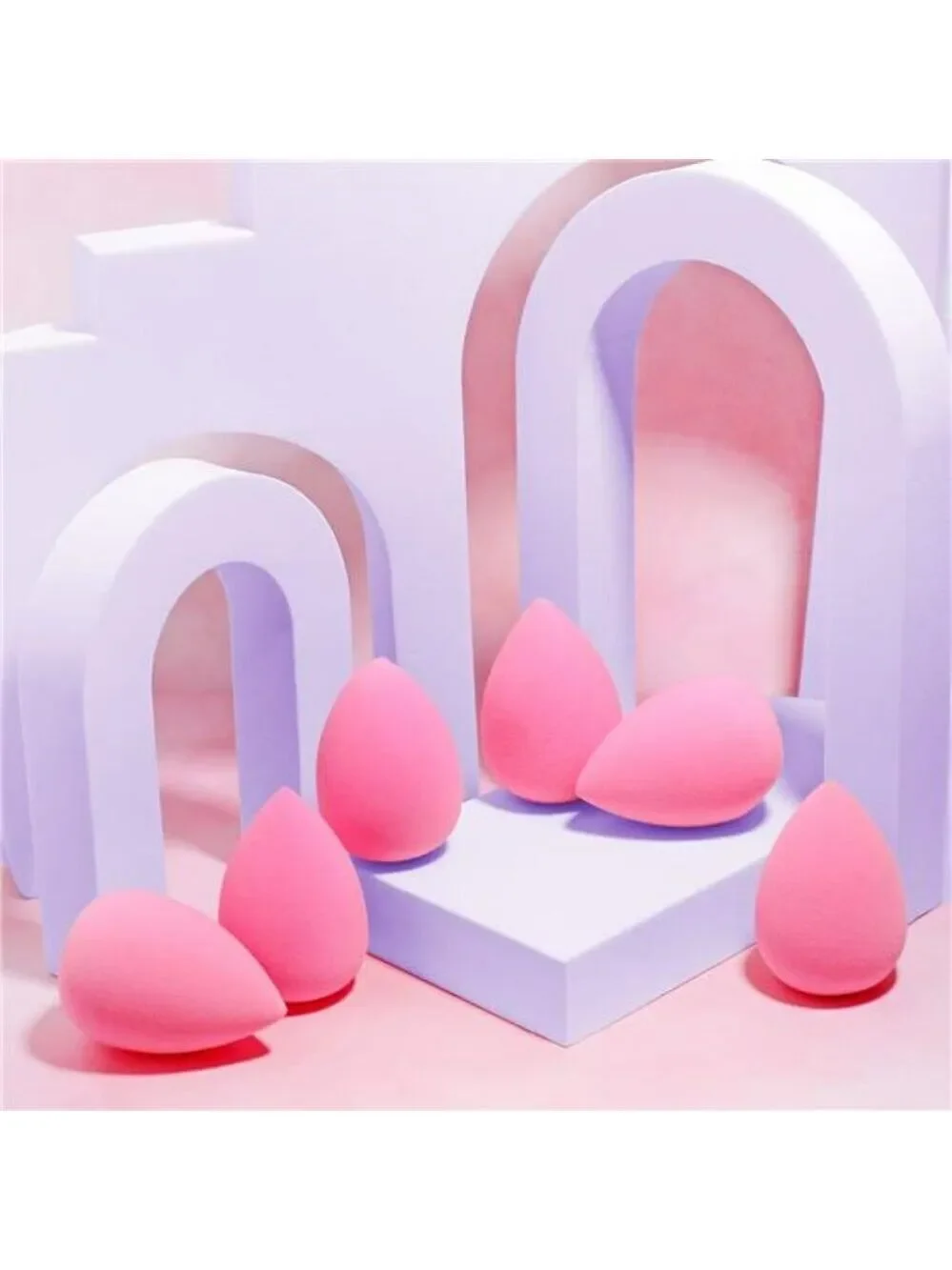 AOA Makeup Sponge Set Wonder Blender Latex Free Soft Beauty Blender Set of 6
